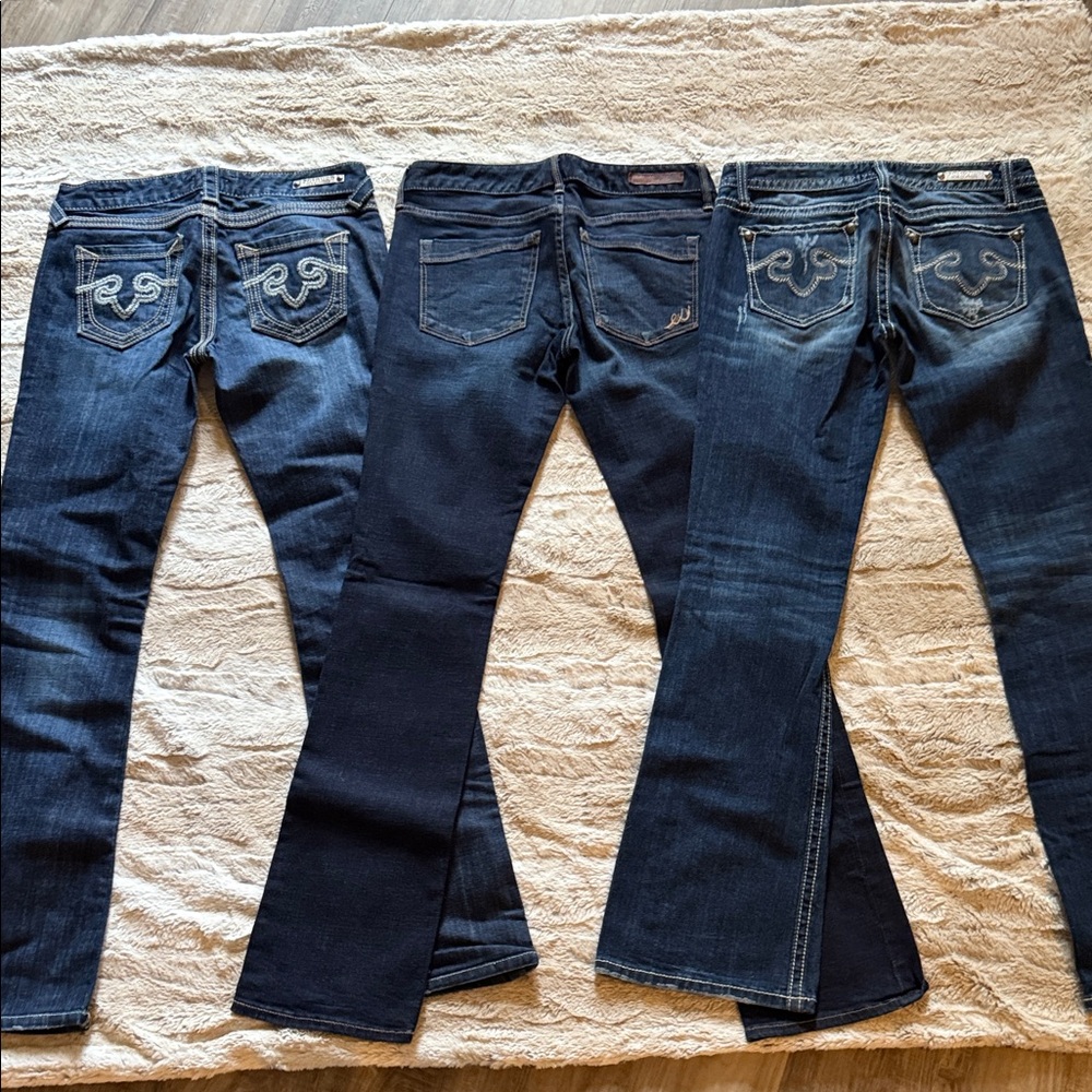 Express Women's Dark Blue Boot Cut Jeans